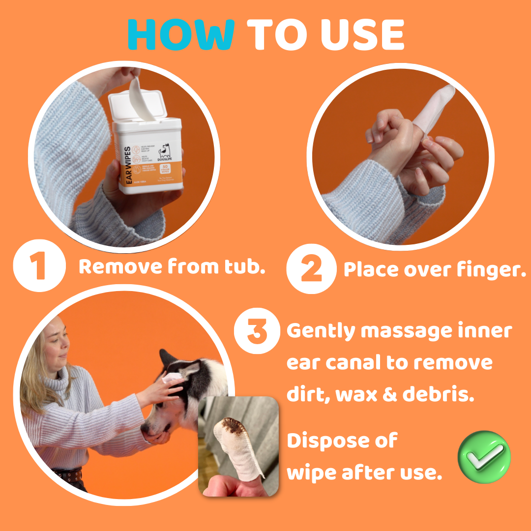 Dog Ear Cleaning Wipes Natural And Safe OurPetsLife
