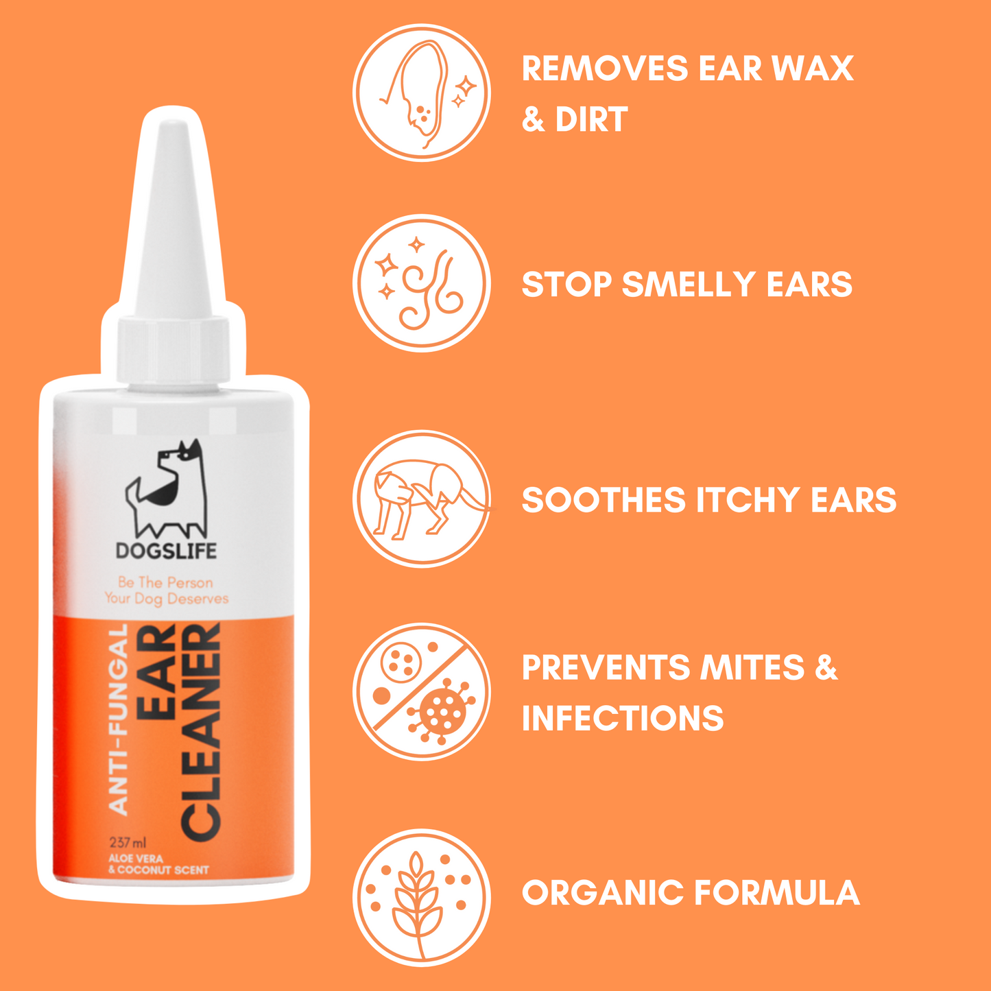 Antifungal ear discount wash for dogs