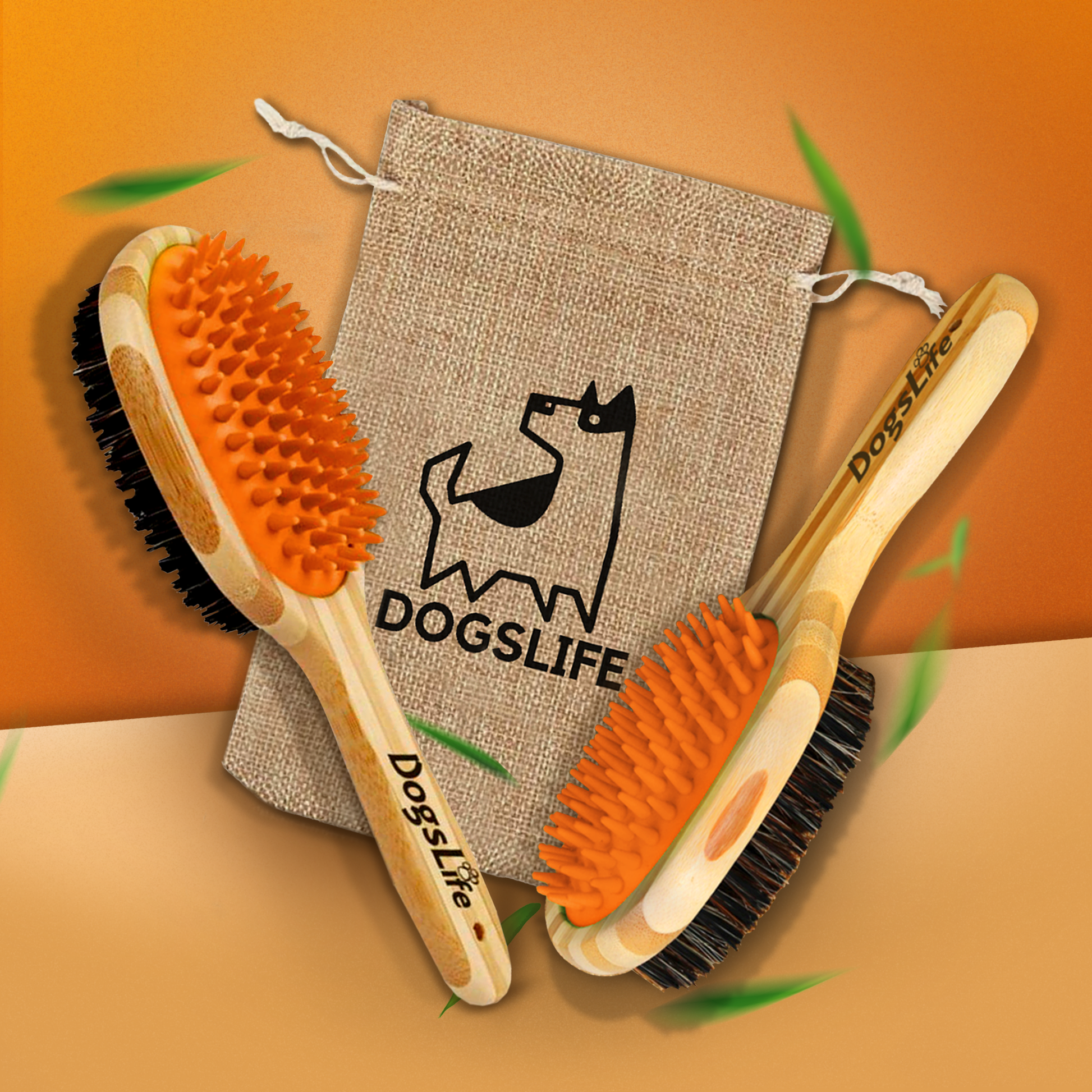 Bamboo Brush For Dogs Sustainable Dog Brush OurPetsLife