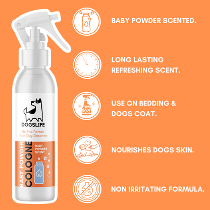 Baby Powder Scented Dog Spray