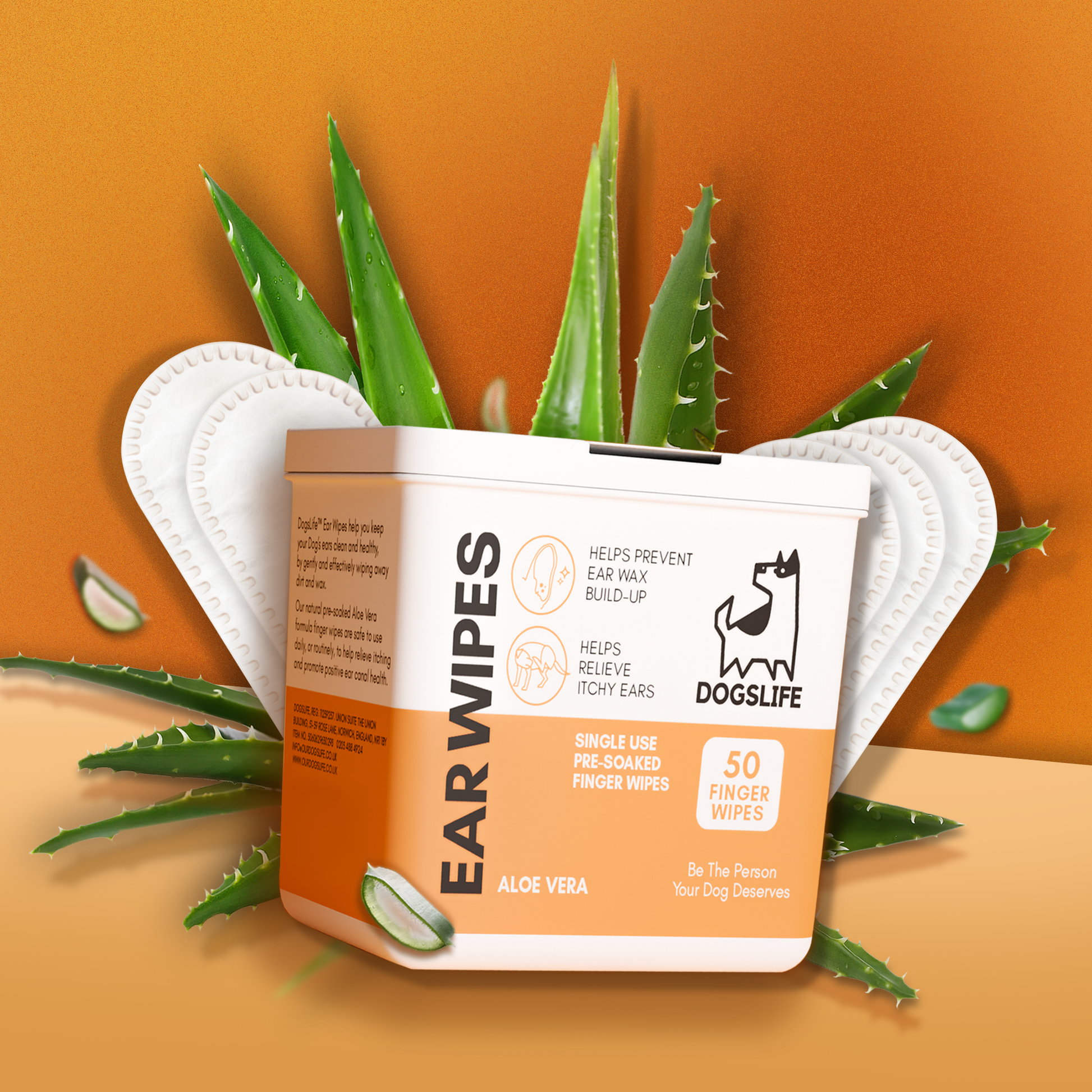 Ear clearance cleaning wipes