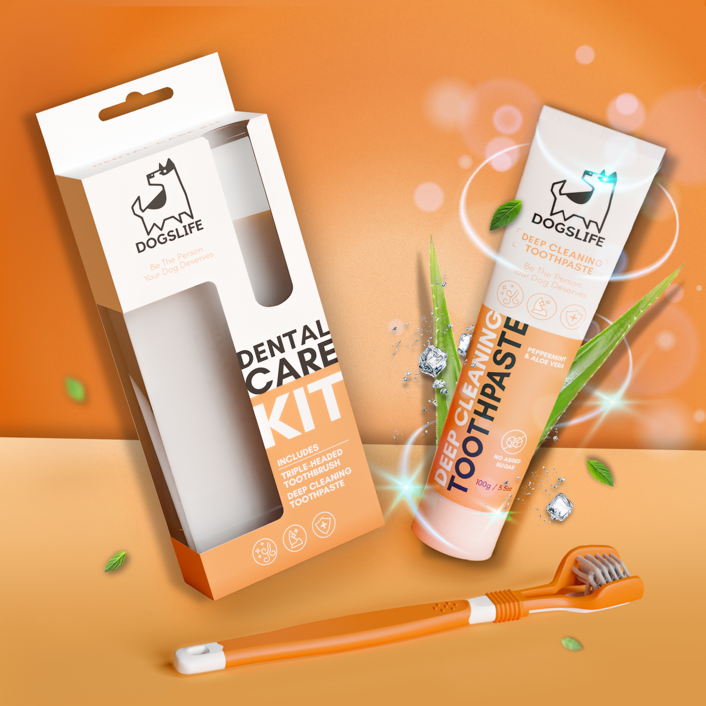 Dog best sale toothpaste kit